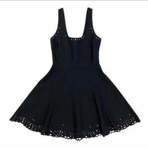 Elizabeth & James Kenton Dress Perforated Laser Cut A-Line Black Women’s size 2